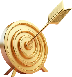 arrow hitting bullseye